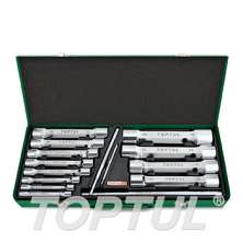 SIZE(mm) 15PCS -METAL BOX Double End Socket Wrench Set 0