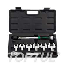 SIZE(mm) 8PCS -1/2" DR. Head-Interchangeable Spanner Torque Wrench Set 0