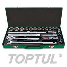 SIZE(mm) 25 PCS -1/2" DR. 6PT&12PT Socket Set (METRIC) 0