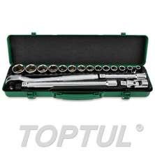 SIZE(mm) 18PCS -1/2" DR. 6PT Flank Socket Set 0