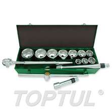 SIZE(mm) 14PCS -Professional Grade 1" DR. 6PT Flank Socket Set (METRIC) 0