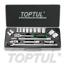 SIZE(mm) 18PCS -1/2" DR. 6PT Socket Set (METRIC) 0