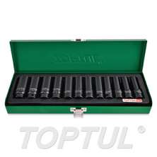 SIZE(mm) 12PCS -3/8" DR. 6PT Flank Deep Impact Socket Set 0