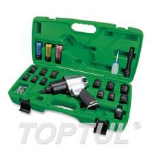 (Twin Hammer) 27PCS 1/2" DR. Standard Anvil Air Impact Wrench Set 0