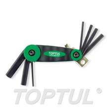 SIZE(mm) 7-in-1 -Folding Hex Key Wrench Set 0