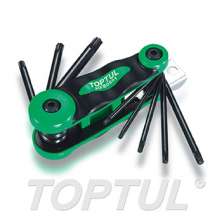 SIZE(T) 8-in-1 -Folding Star Key Wrench Set 0