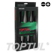 6PCS Go-Thru Slotted & Phillips Screwdriver Set (Hexagon Steel & Hexagon Driver) 0