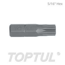 5/16" Hex Shank Spline Insert Bits 0