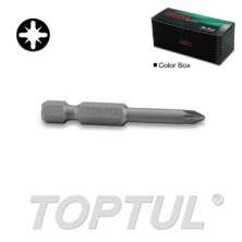 (L 50mm) 1/4" Hex Shank Pozi Power Screwdriver Bits 0