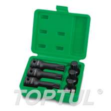 6PCS 1/2" DR. Spline Bit Impact Socket Set 0